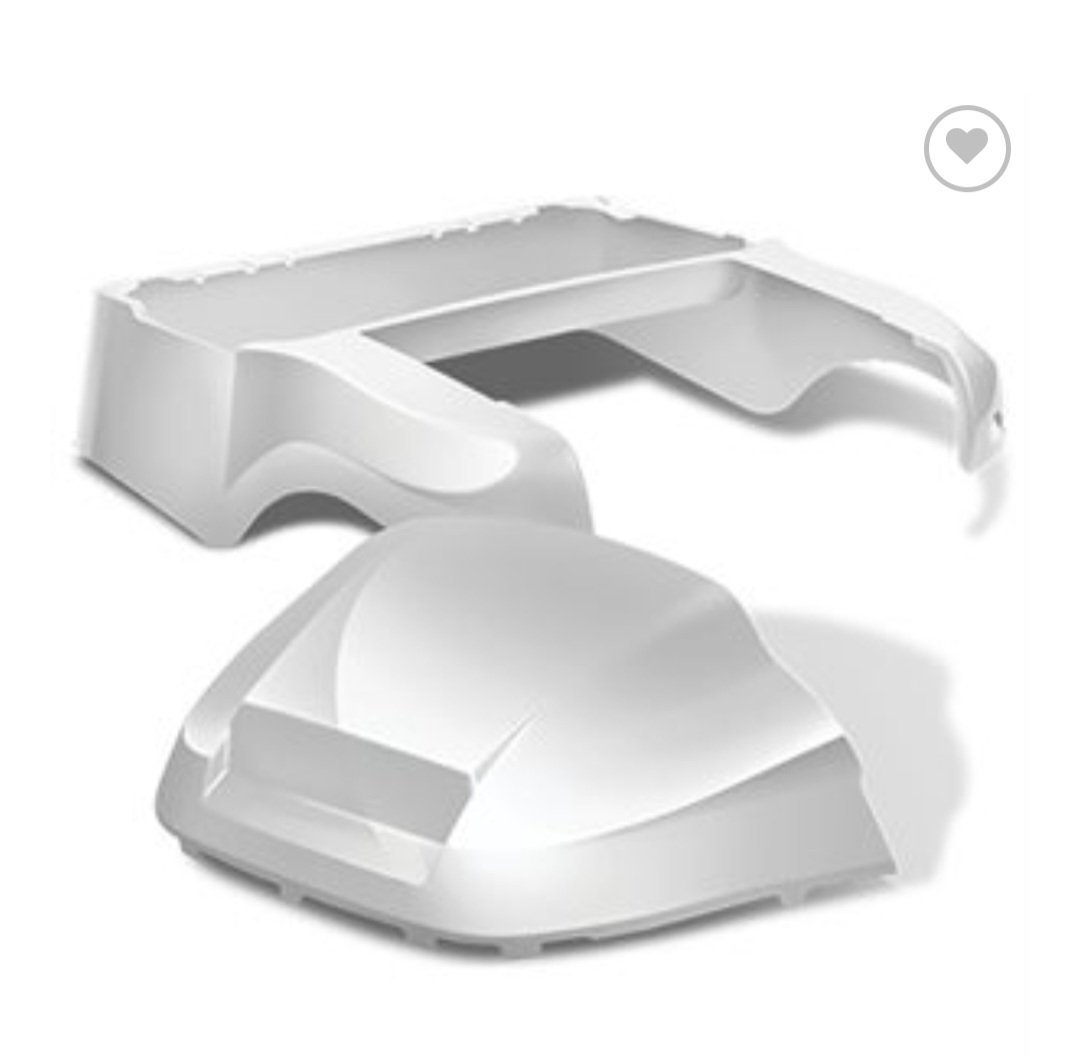 PEARL WHITE CLUB CAR PRECEDENT BODY KIT 08 & UP